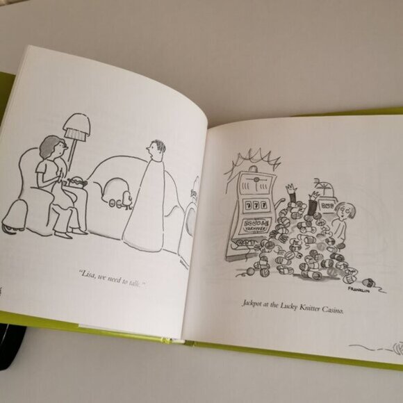 It Itches A Stash of Knitting Cartoons Hardcover Franklin Habit Cute Knitter - Picture 6 of 10
